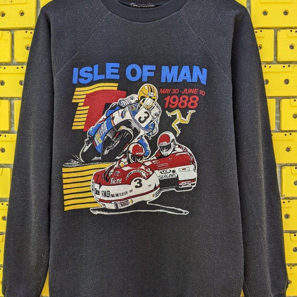 1988 Isle Of Man TT Moto Races Retro Motorsport Fan Sweatshirt
